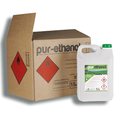 Vente Bioéthanol pour cheminée 6 x 2 litres - Pur Ethanol